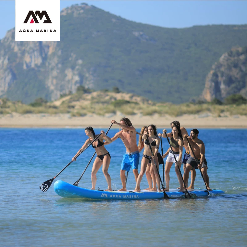 AQUA MARINA 2022New MEGA Many People Surfboard Water Floating Island 650kg Bearing Capacity Team Aquatic Sports Paddle Board