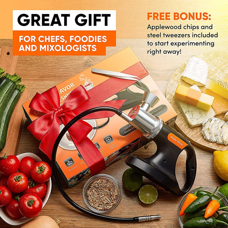 YUMYTH 연기 주입기 휴대용 휴대용 흡연 건, 요리 음식 음료 칵테일 차가운 연기 발생기, 수비디 진공기 T268