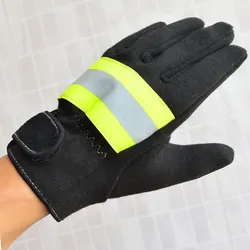 Unlined Training Fireman Gloves Fire Prevention Abseilin Climbing Rope Heat Insulation Kevlar Firefighter Small Lightweight