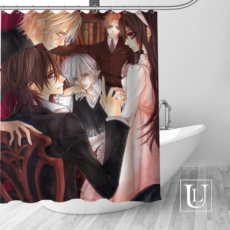 Custom Vampire Knight shower curtain new large European & American style print edition polyester shower curtain