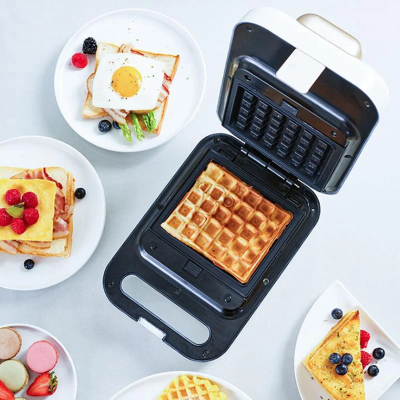 Sandwichera eléctrica multifunción, máquina para hacer gofres, tostadora para hornear Takoyaki, tortitas, 220V