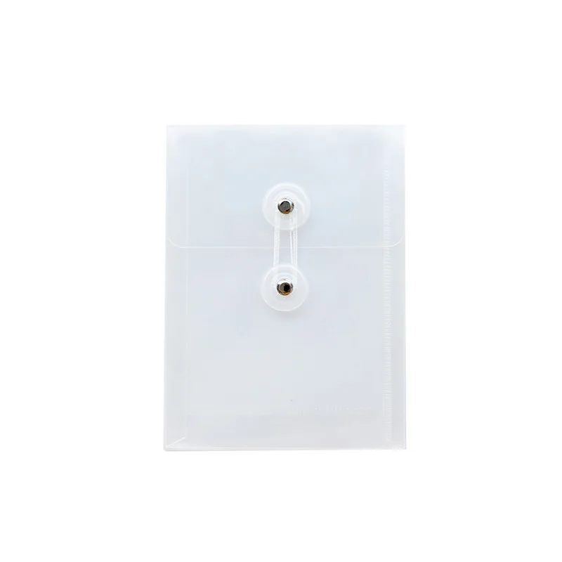 Mini carpeta de archivos transparente de 2 piezas, estuche de almacenamiento A6 para notas, pegatinas, documentos, impermeable, oficina y escuela,