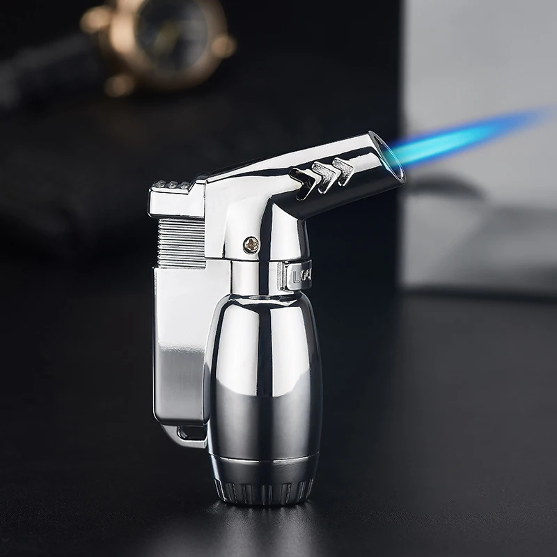 Windproof Turbo Lighter Gas Lighter Flame Butane Metal Cigarettes Lighters Mini Lighters Smoking Accessories Gift for Men