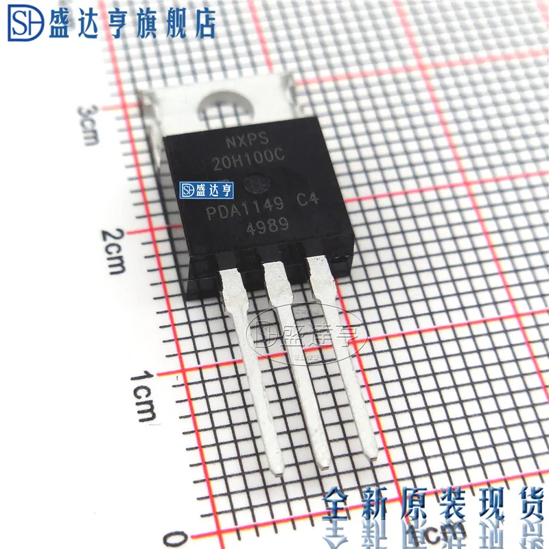 10Pcs/Lot NXPS20H100C 20H100C 20A 100V TO220  DIP Schottky Barrier Diode/