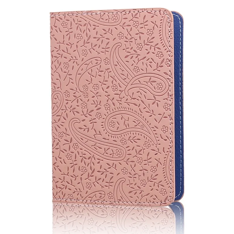 Ladies Cute Lavender Leather Passport Cover Holder Women Thin Fashion Travel Passport Leather Case