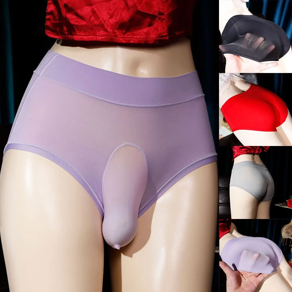 

Men Lace Briefs Sheer Thong Sexy See Through G-Strings Sissy Pouch Panties Fashion Bottom Shorts Pants Underwear Comfy Lingerie
