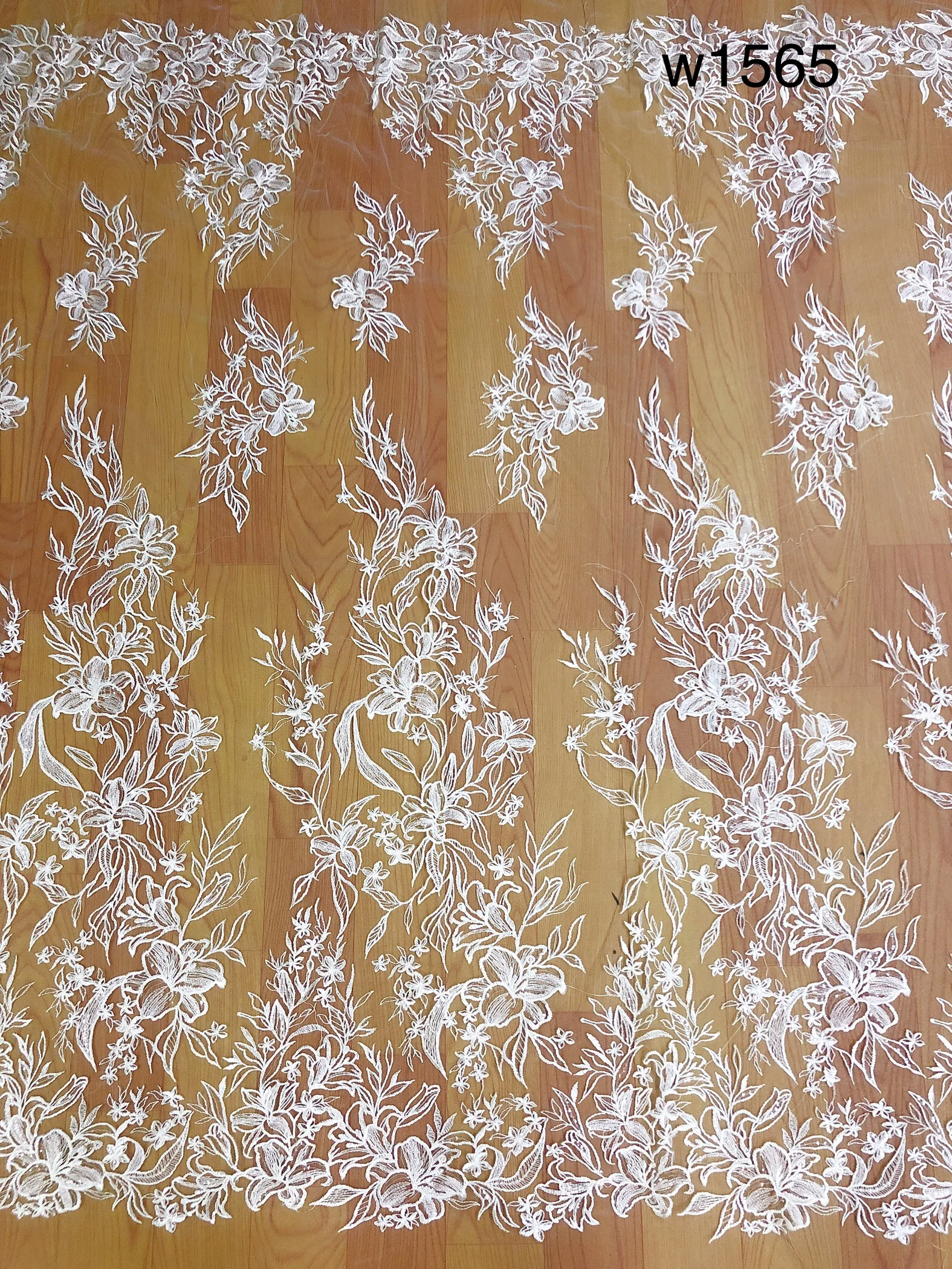 

High quality luxury flower lace fabric couture fabric handmade beaded embroidery lace bridal fabric 10 yards/Lot