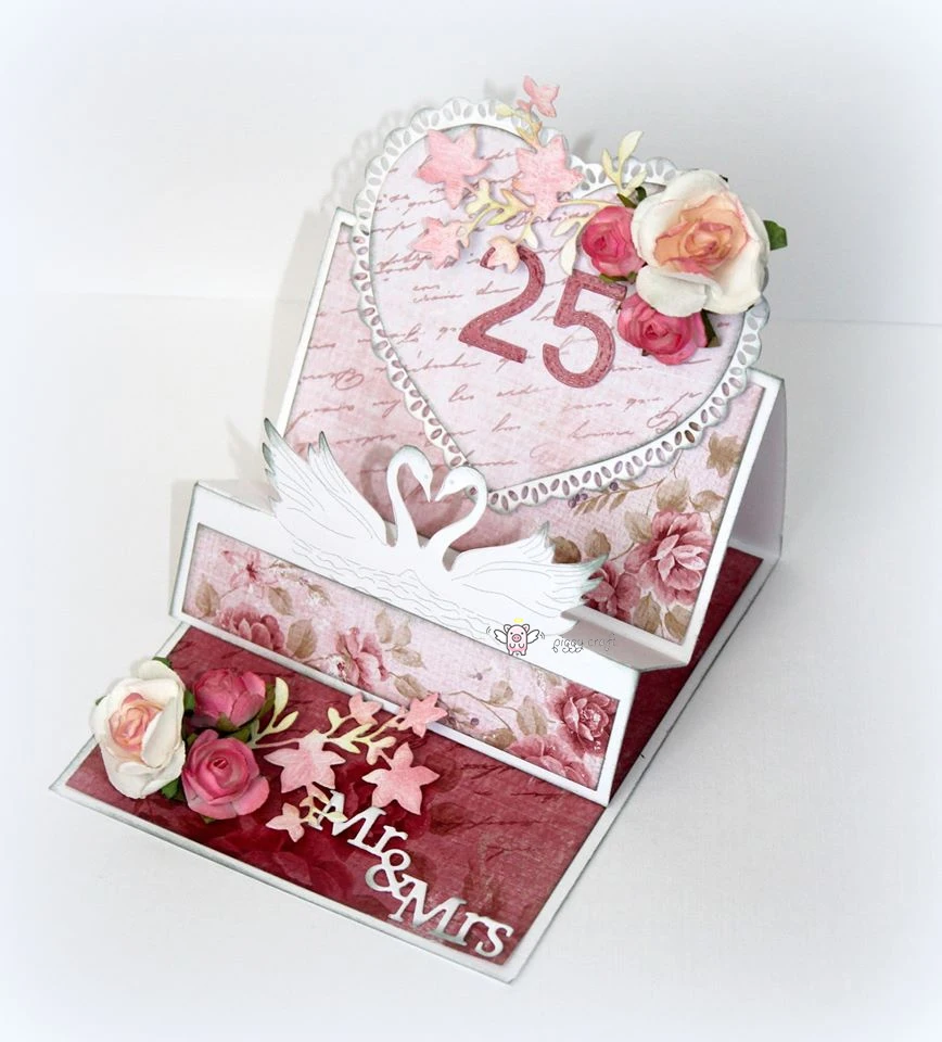 Piggy Craft metal cutting dies cut die mold Swan decoration Scrapbook paper craft knife mould blade punch stencils dies