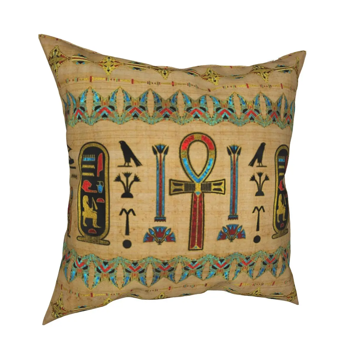 Ancient Egyptian Pillow Covers Room Egypt Gods Hieroglyphs Deities Cushion Cover Funny Home Decoration Pillow Cover 40*40cm