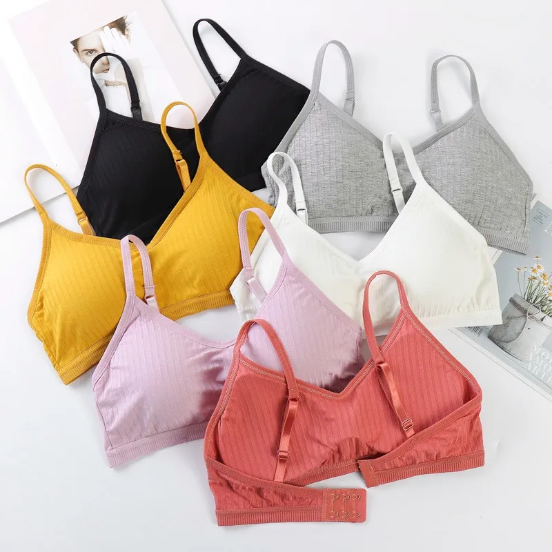 Elastic Gather Bra Push Up Bra Women\'s Bra Underwear Breasts Sling Spring and Summer Sexy Underwear Without Steel Ring Comfort