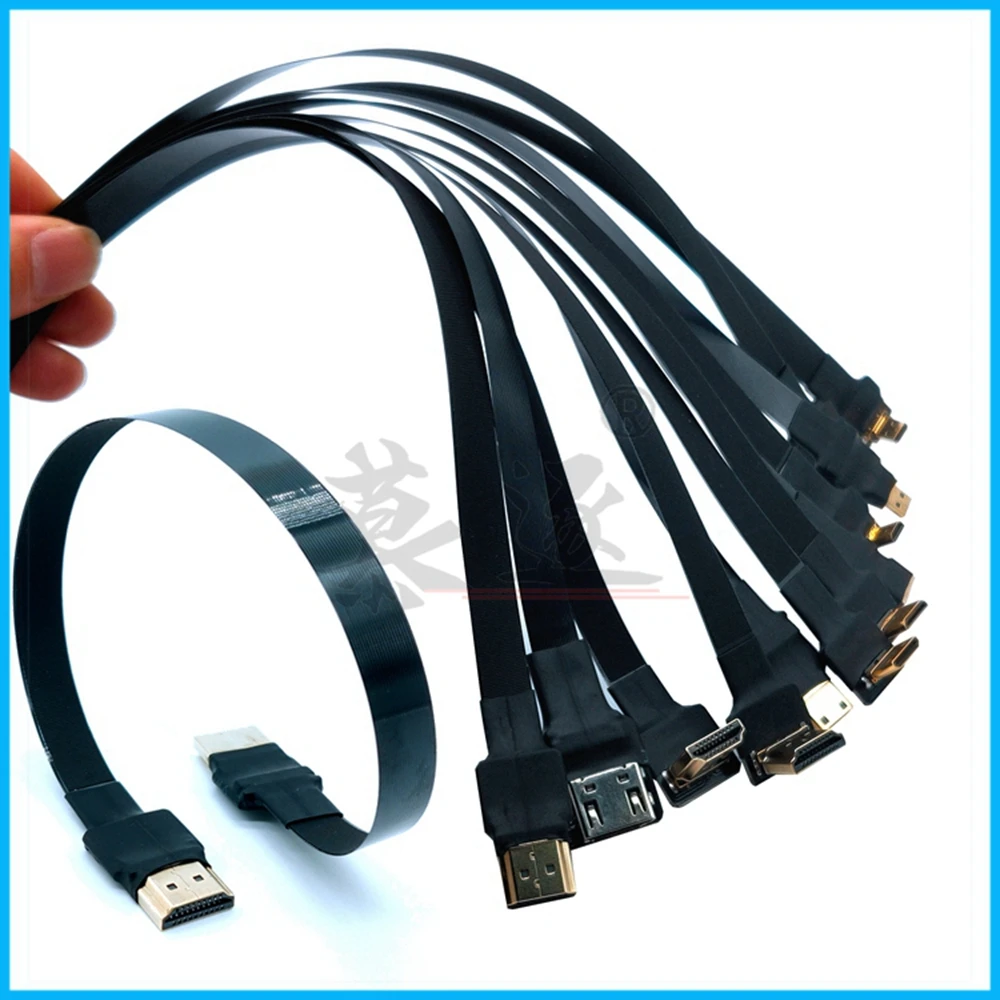 FPV Micro/Mini HD-compatible 90 degree Adapter 5cm-100cm FPC Ribbon Flat HD Cable Pitch 20pin for Multicopter Aerial Photog