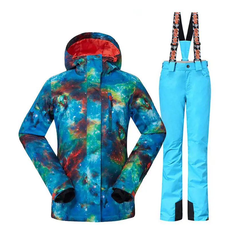 

Waterproof Skiing Jacket and Pant Suit for Women, Snow Clothing, Outdoor Wear, Snowboarding Suit Sets, Winter Costumes, GS, 10K