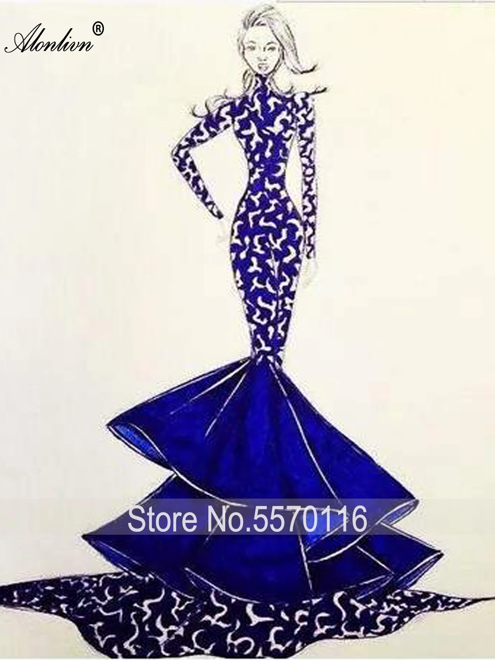 Alonlivn 2023 CUSTOM MADE Wedding Dress With Sleeve Elegant Satin Bridal Gown