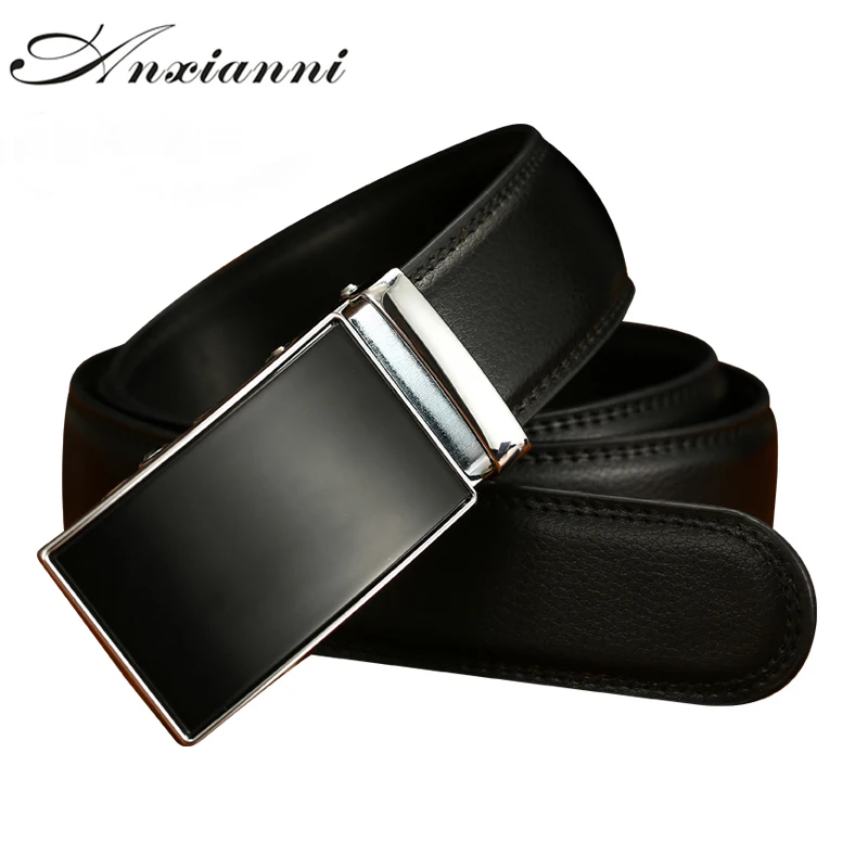 

Metal Fashion Automatict Belts for Men Luxury Genuine Cowskin Strap for Male High Quality Automatic Buckle Design