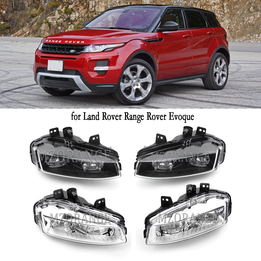 

Clear/Black LED Foglights Assembly For Land Rover Range Rover Evoque 2011-2015 LED DRL Headlight Daytime Running Light accessory