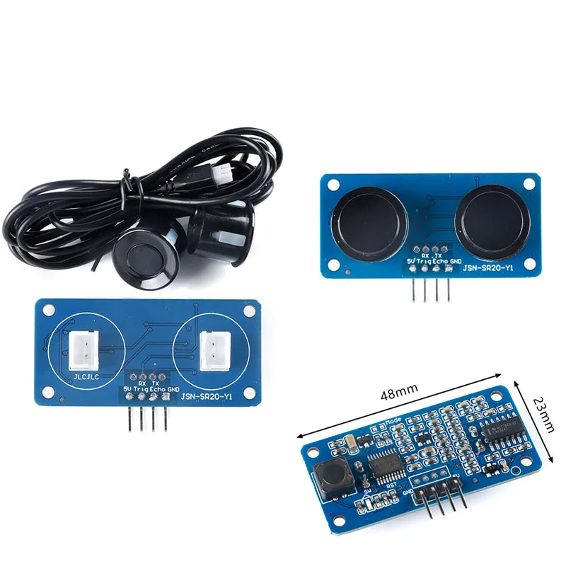 Waterproof ultrasonic ranging module dual probe ranging JSN-SR04T 0 blind spot robot avoidance