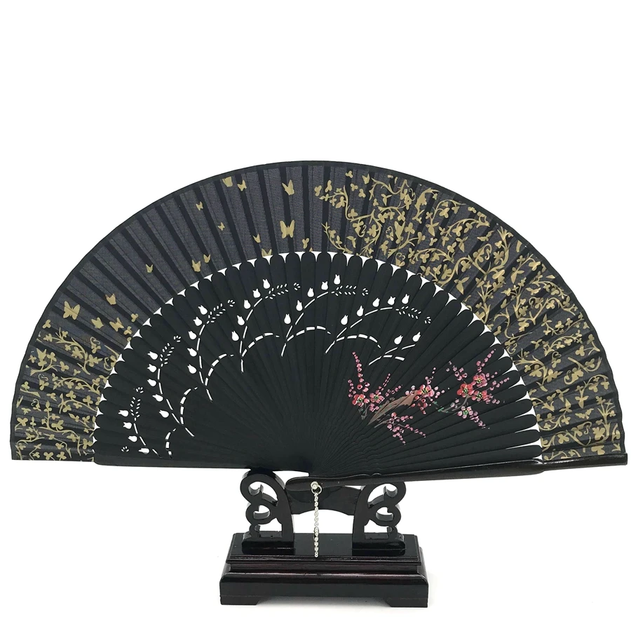 

Бесплатная доставка 1 шт. высокое качество японский шелк Сакура картина складной веер с подарочной сумкой кисточкой Свадебные подарки для гостей вечерние