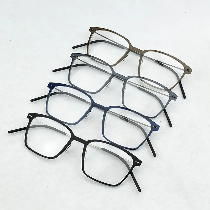 Brand Optical Eye Glasses Frame Men Ultralight Square Prescription Eyeglasses Plastic Titanium TR90 transparent Spectacle frame