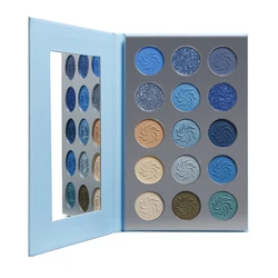 Blue Eyeshadow Palette DE'LANCI 15 Colors Baby Makeup set Matte palette maquillag yeux Shimmer  High quality Eyeshadow Palette