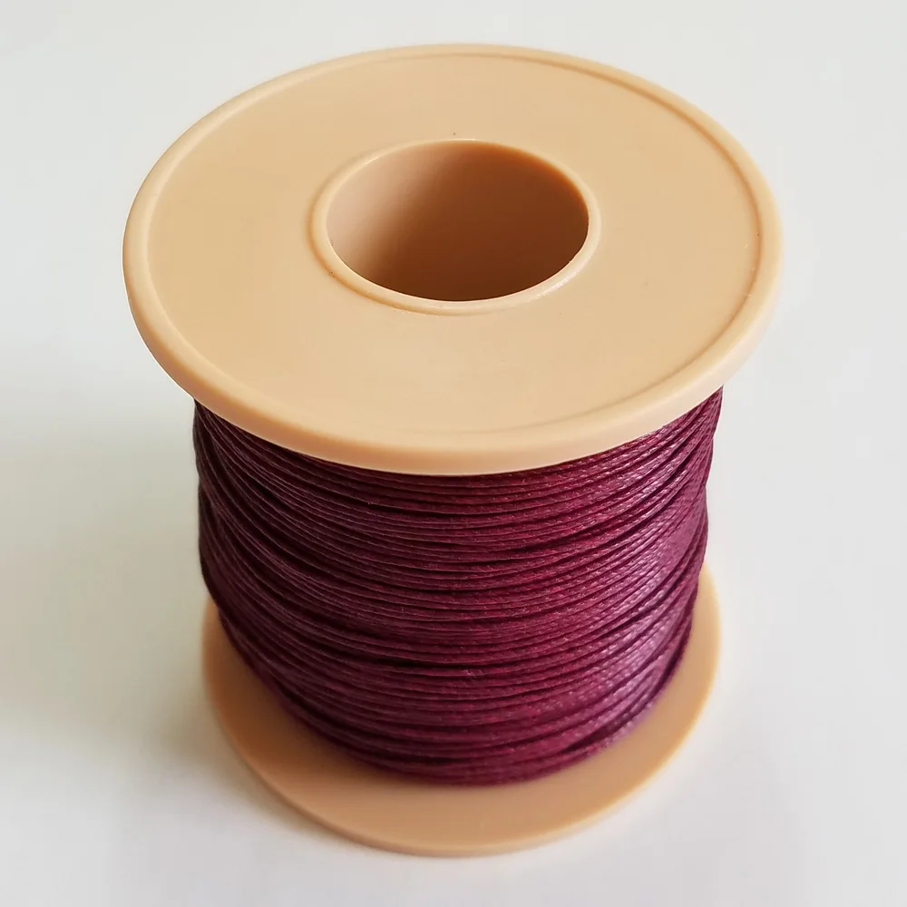 100% Linen waxed thread Waterproof High tenacity 200m/roll colourful twine cords  for Leather sewing handmade accessory DIY