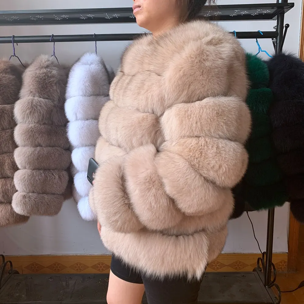 new new arrival women winter thick fur coat real fox fur vest high quality fox waistcoat fur gilet