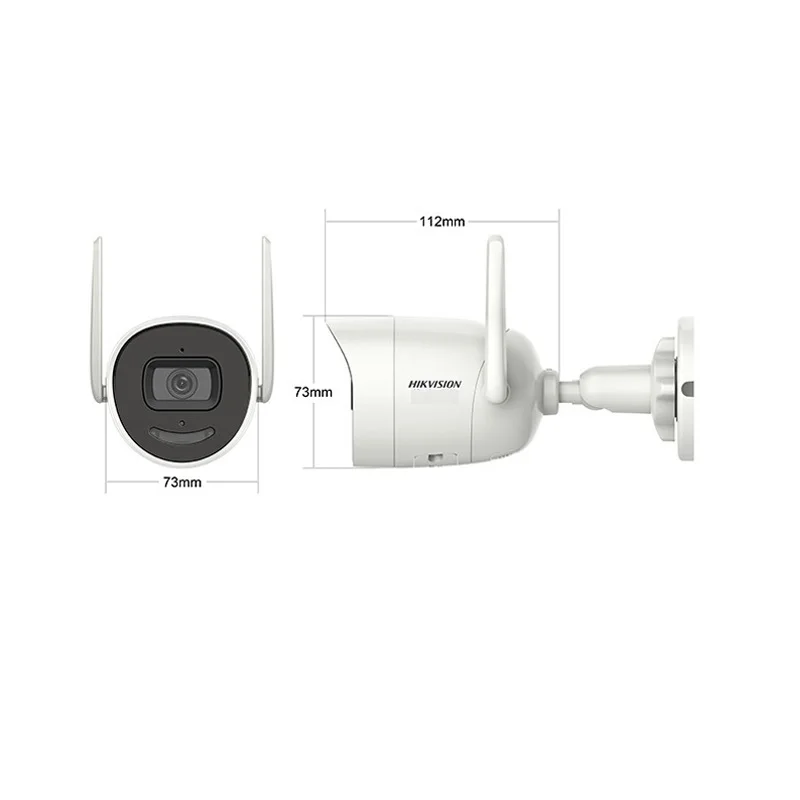 HIKVISION DS-2CV2041G2-IDW 4MP Bullet IP66 Wi-Fi Connection Built-in Mic Mono Sound Real-Time Talk Hik-connect App Micro SD Slot