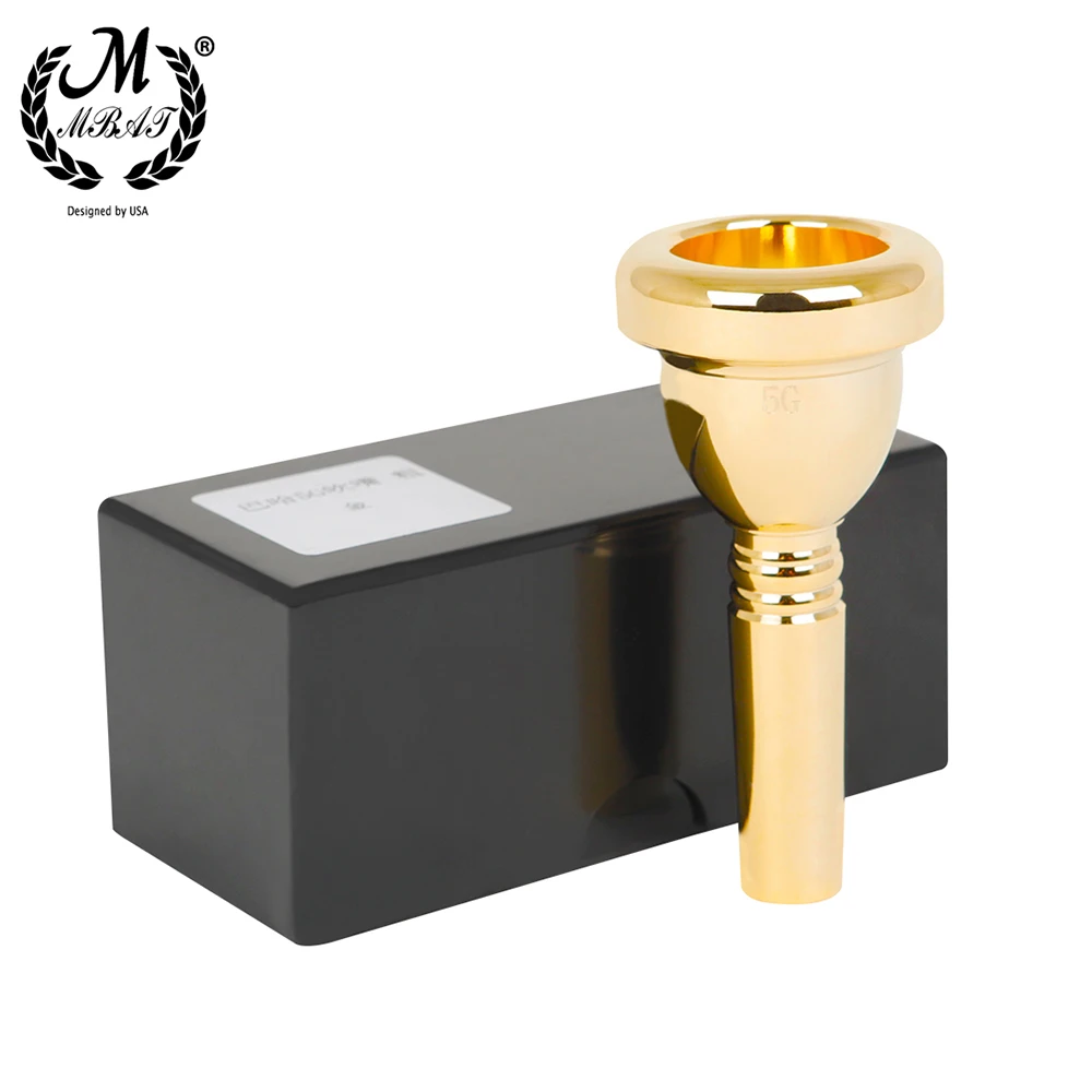 

M MBAT 5G Teno Trombone Mouthpiece Mouth Holding Copper Alloy Material Silver Gold Mouthpiece Musical Instrument Accessory