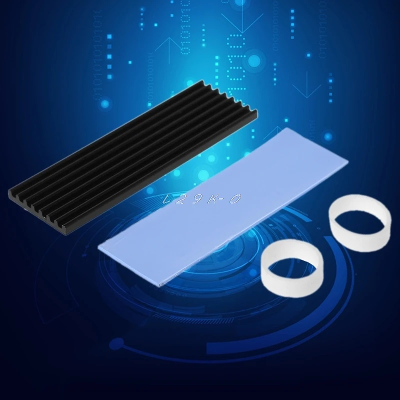 Pure Aluminum Cooling Heatsink Thermal Pad For N80 NVME M.2 Next Generation Form Factor 2280 PCI-E SSD