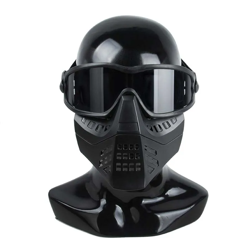 New Outdoor TMC2895 Tactical   Split Anti-fog Goggles Mask with Removeable Mask