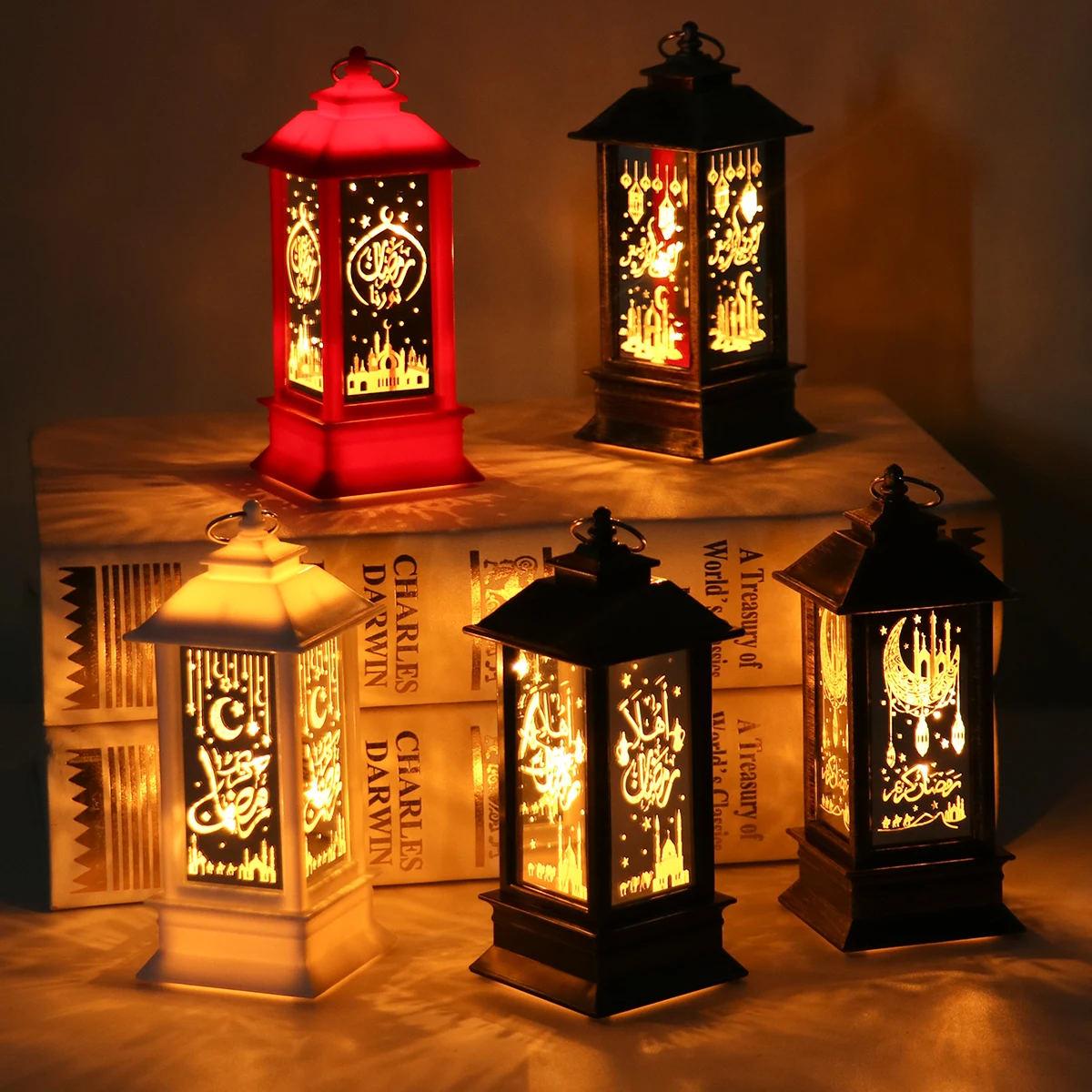 Festival lâmpada de iluminação ramadan decorações luzes decorativas luzes led para deco quarto ramadan luzes ramadan árvore eid al-fitr