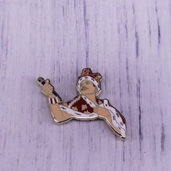 Queen's Freddie Mercury Brooch Great British Singer Enamel Pin rock music band Badge Man with Sexuality Jewelry