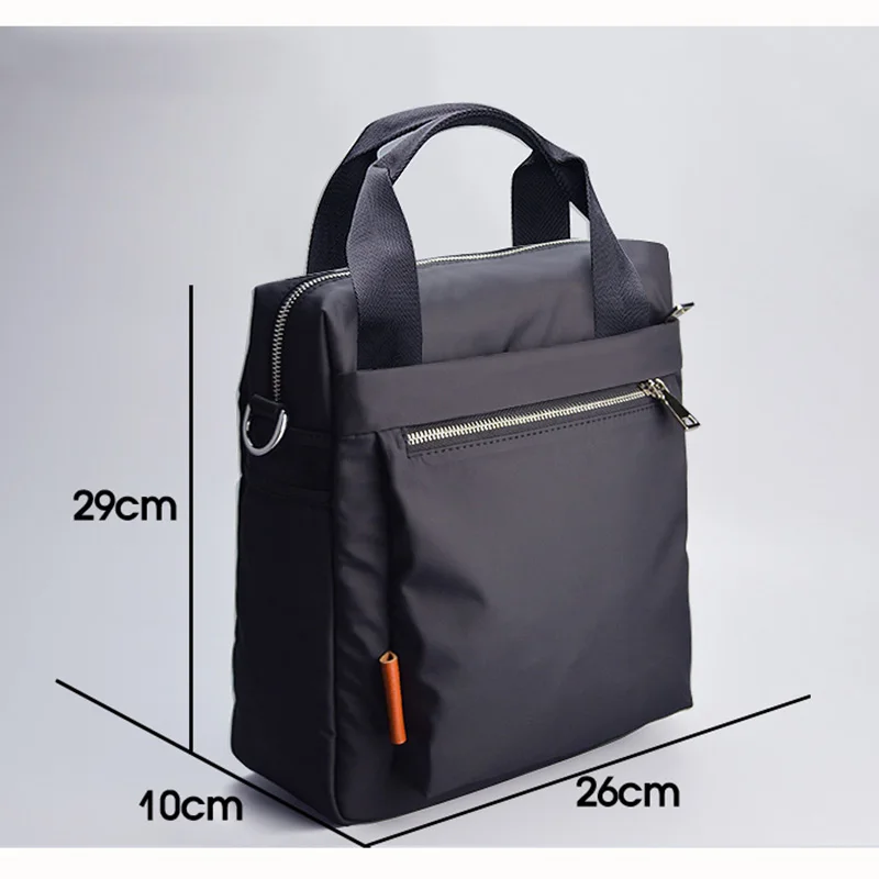 New Men\'s Shoulder Bags Waterproof Wear-resistant Multi-function Large-capacity Vertical Simple Business Outdoor Casual  Handba