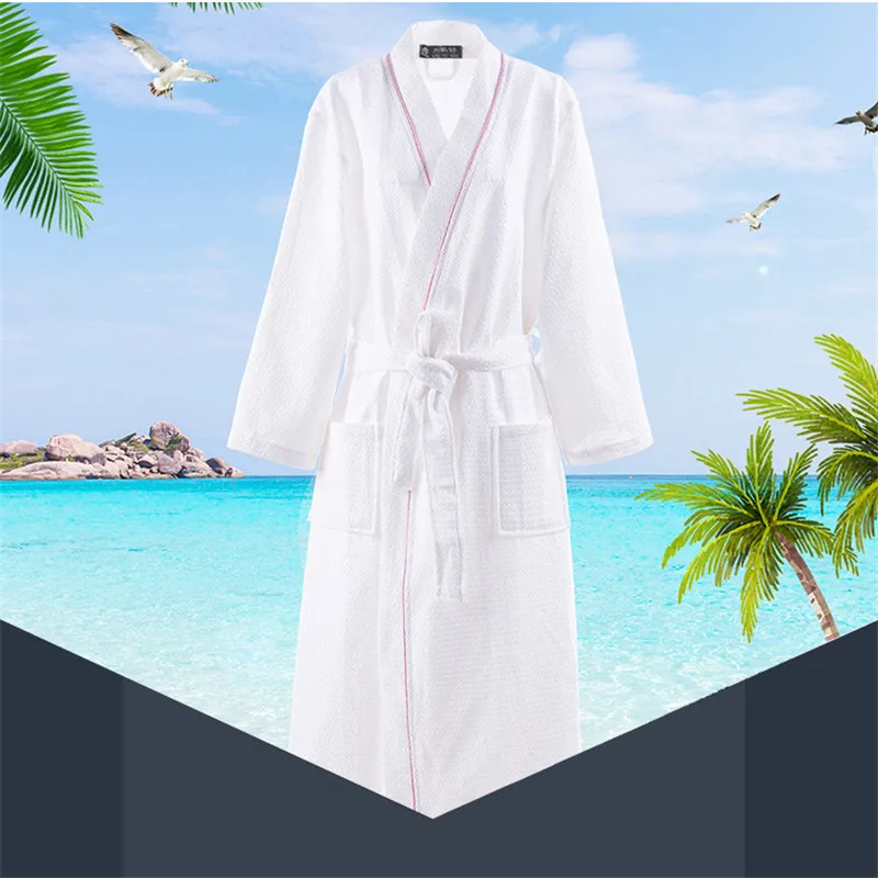 

Terry Bathrobe Women Cotton Toweled Bathrobe for Man Women Extra Long Waffle Hotel Cotton Bathrobe Men