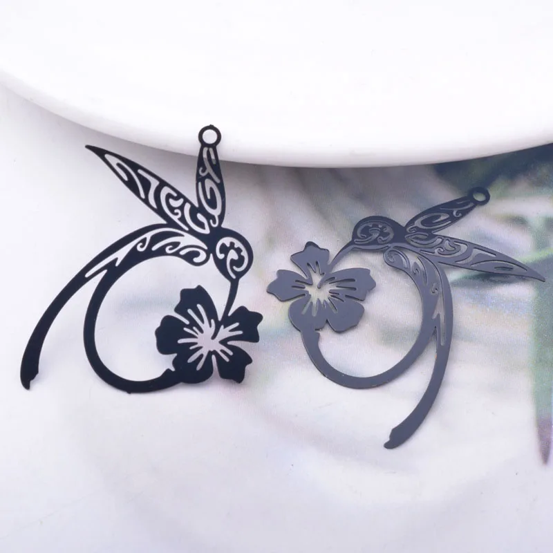 30 Stück AB6743 3,1*2,9cm Messing Bemalte Niedliche Tier-Kolibri-Anhänger DIY Schmuck Ohrring-Zubehör – Detail 4