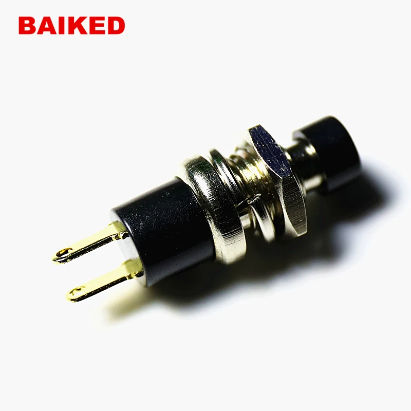 PB05B Open NO ON-OFF 1A 250VAC 3A 125VAC  Momentary self-reset Small button switch PBS-110 7MM open reset gold-plated foot