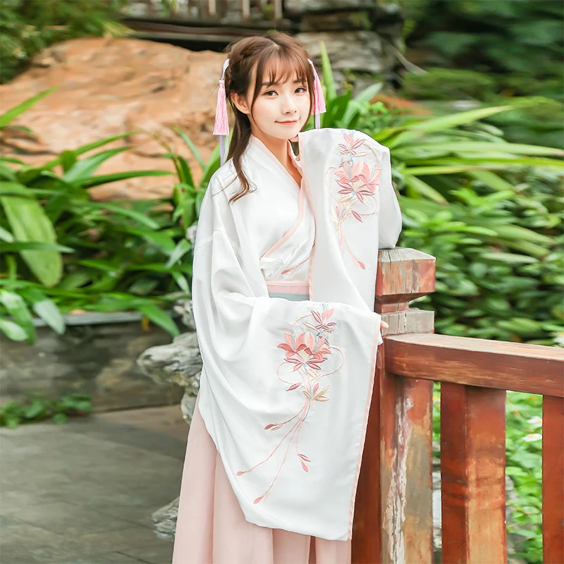 

Embroidery Hanfu Clothes Hanfu Dress Chinese Traditional Ancient Costumes Tang Dynasty Fairy Princess Dancewear Classical