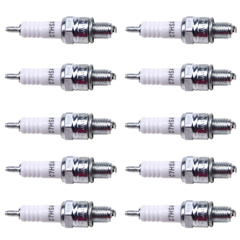 TDPRO 5/10Pcs Motorcycle Racing Spark Plug Sparking Plugs For Scooter Mower Trail Quad Dune ATV GO Kart 50cc-150cc Dirt Bike