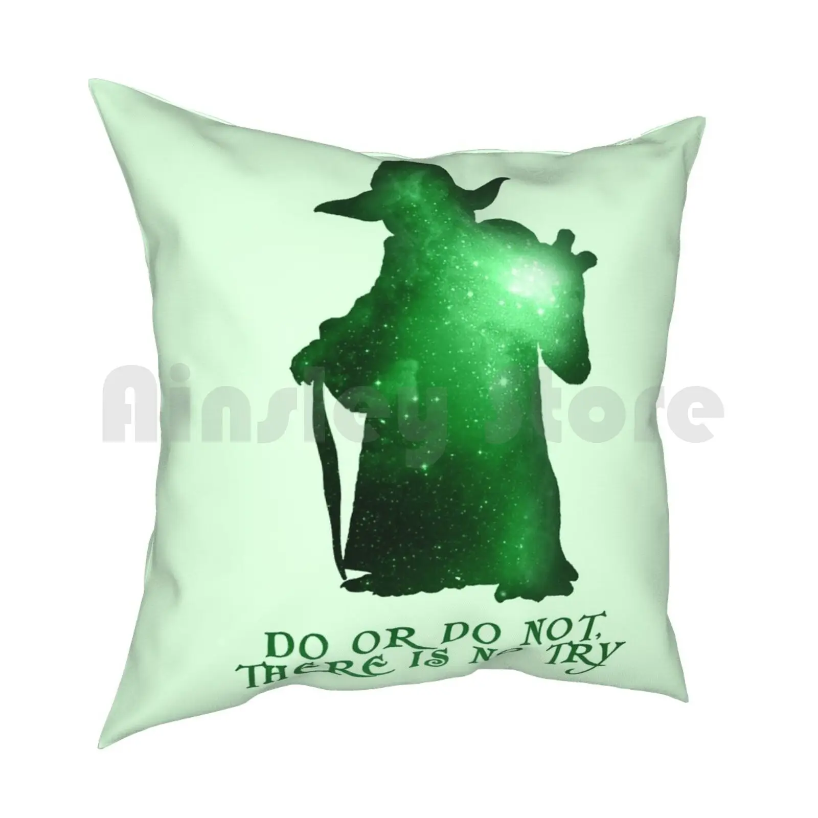 Do Or Do Not , There Is No Try Pillow Case Printed Home Soft DIY Pillow cover Porg Jedi Episode Lucas 8 Eight Last December