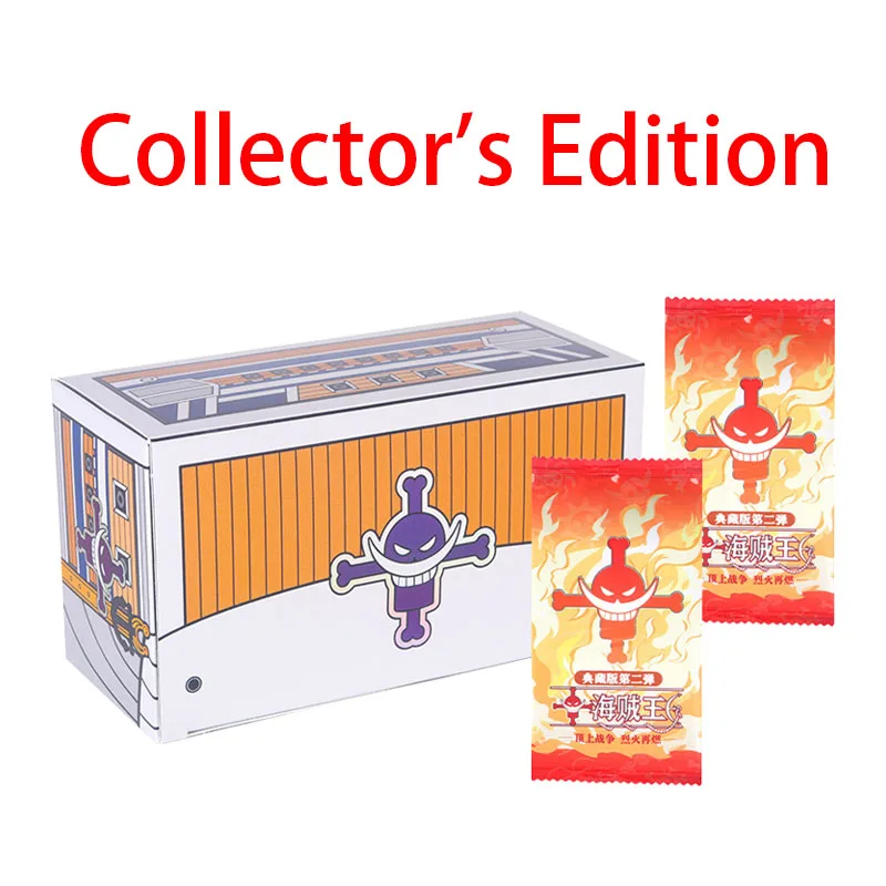 One Piece Anime Figures Bronzing Flash Cards Monkey D. Luffy Collector's Edition Set Collection Cards Toys Gifts for Children