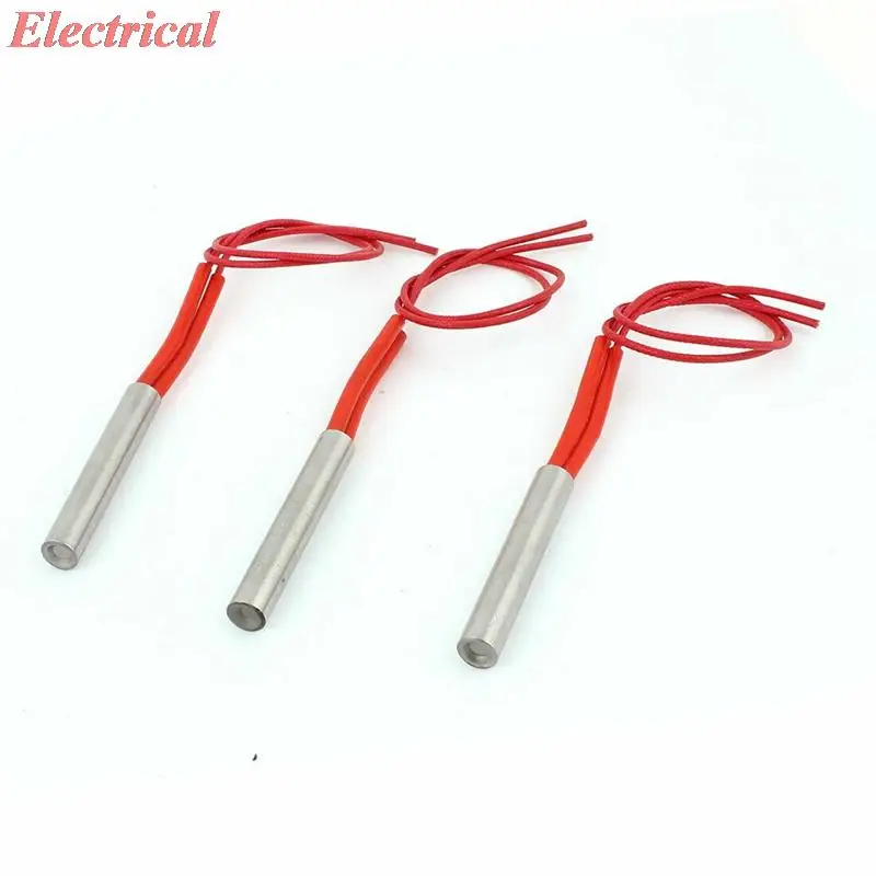 220V 2-Wire Industry Mold Cartridge Heater Heating Element 250W 10mm x 60mm 400W 10mm x 100mm