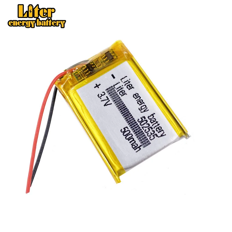 502535   Akumulator litowo-polimerowy Li-Po 3,7 V 500 MA do Mp3 MP4 MP5 GPS mobilny bluetooth