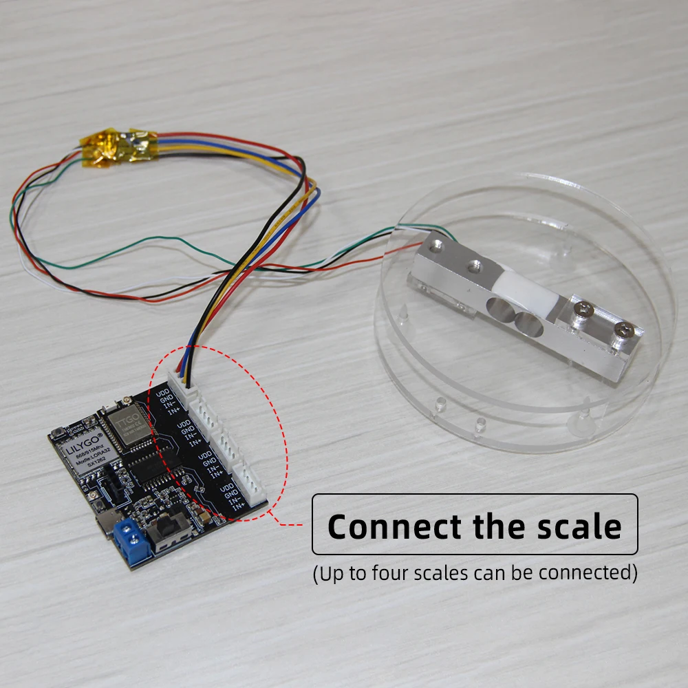 LILYGO® TTGO T-Weigh Lora T-Micro32 Weighing 4-Way HX711 SX1262 ESP32 IOT HIgh Sensitivity