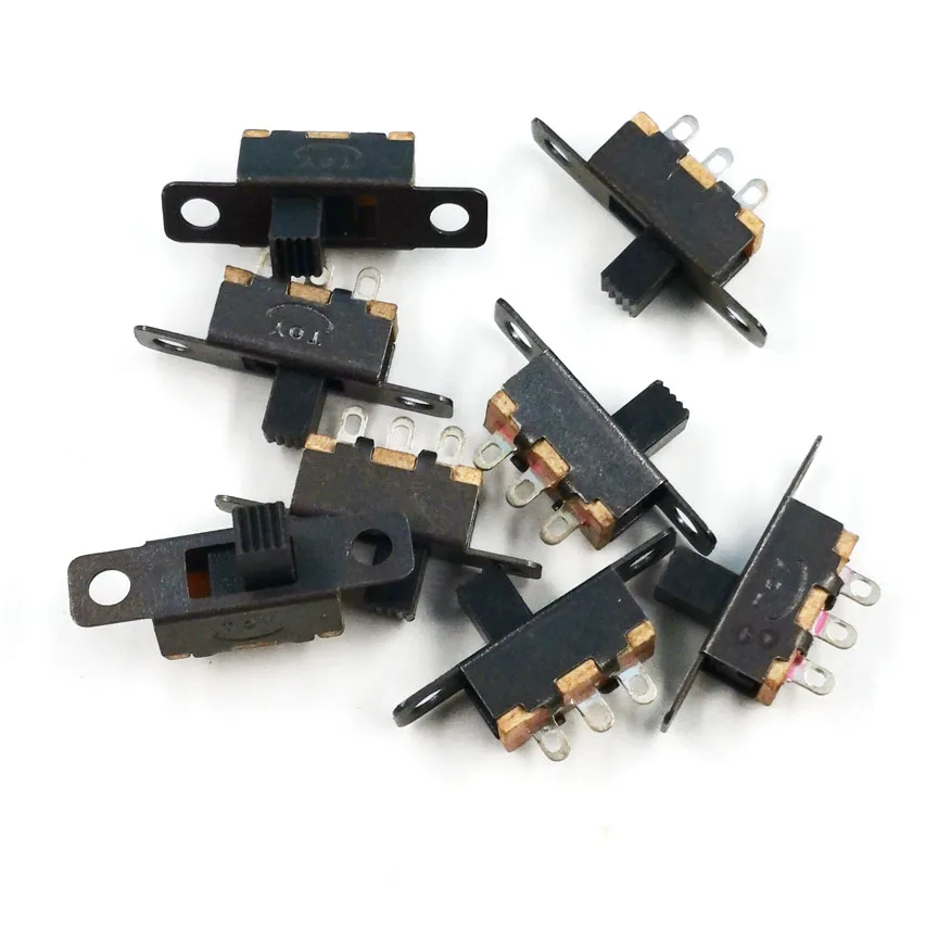 Small Toggle Switch Toy Circuit Components DIY Model Parts Mounting Holder Box 10PCS/LOT