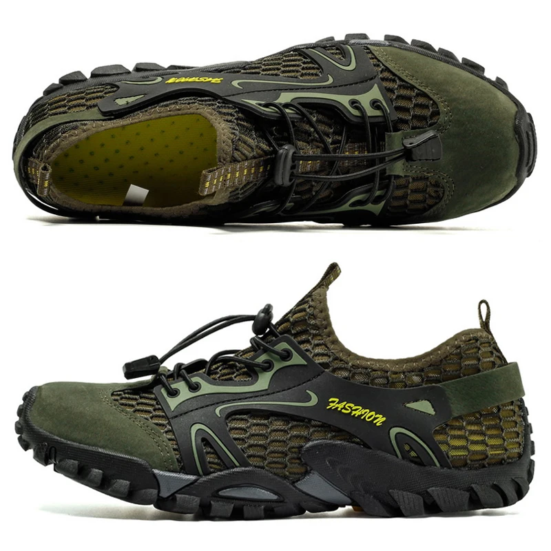 Zomer Mannen Ademende Outdoor Berg Mesh Wandelschoenen Trekking Sneakers Trail Klimmen Camping Tracking Treking Big Size