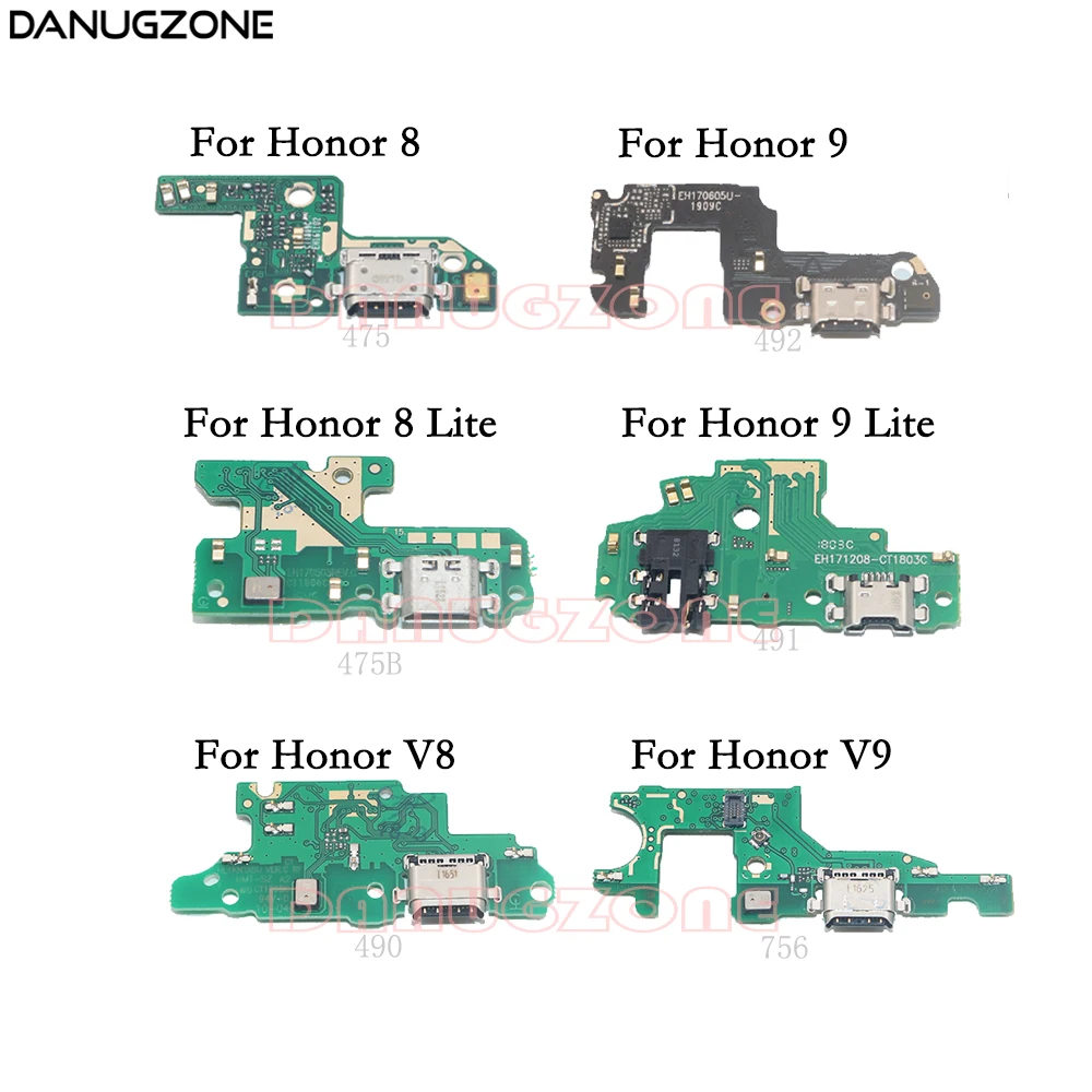 

USB Charging Dock Socket Plug Jack Port Connector Charge Board Flex Cable For Huawei Honor 8 Lite V8 9 Lite V9