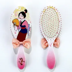 Peigne nickel é en plastique Disney pour bébé fille, brosse à cheveux série princesse, soin des cheveux, jouet, 1 pièce