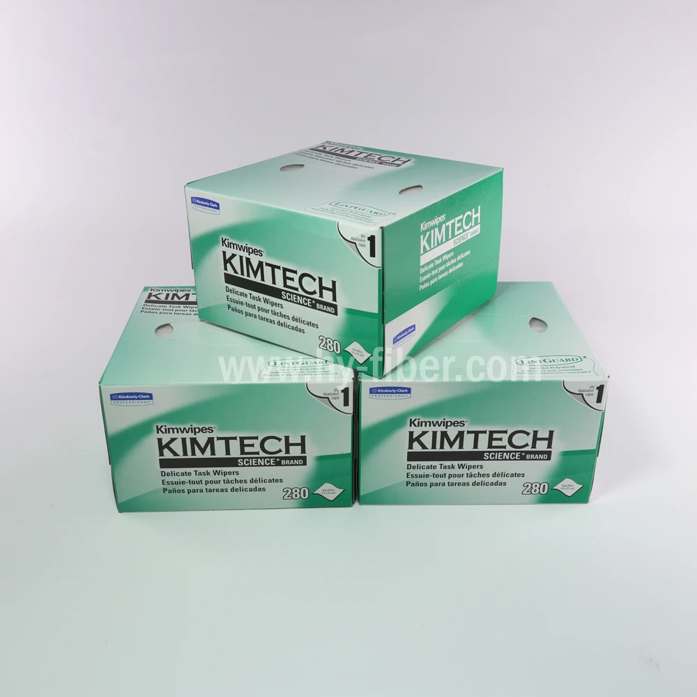 

Kimtech Science-Low Dust Cleaning Paper, Fiber Clean Paper, FTTH Tools, 5 Boxes