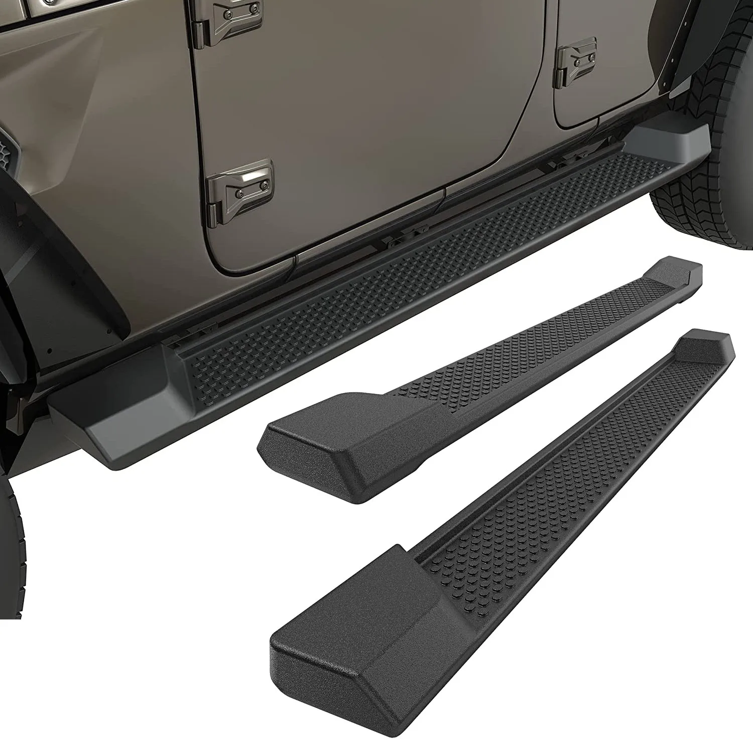 

Car Nerf Bar Exterior Entry Running Board Side Step Pedal Guard For Jeep Wrangler JL 4-Door 2018-2021