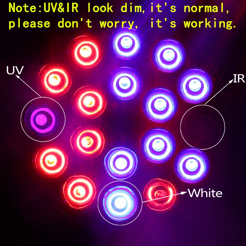 6W 15W 21W 27W 36W 45W 54W LED Grow Light Full Spectrum Phyto Lamp LED Bulbs For Plants Garden Flowers Seeds Growth Grow Box E27