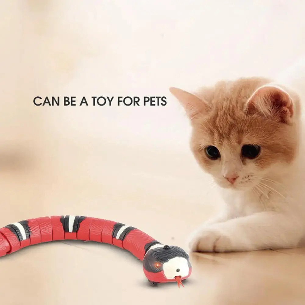 Hot Electric Induction Snake Toy Cats Toy Animal Trick Kids Terrifying Toys Mischief Novelty Funny Gift